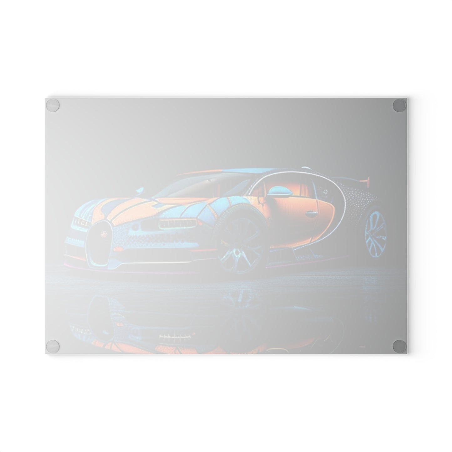 Glass Cutting Board Bugatti Blue 1