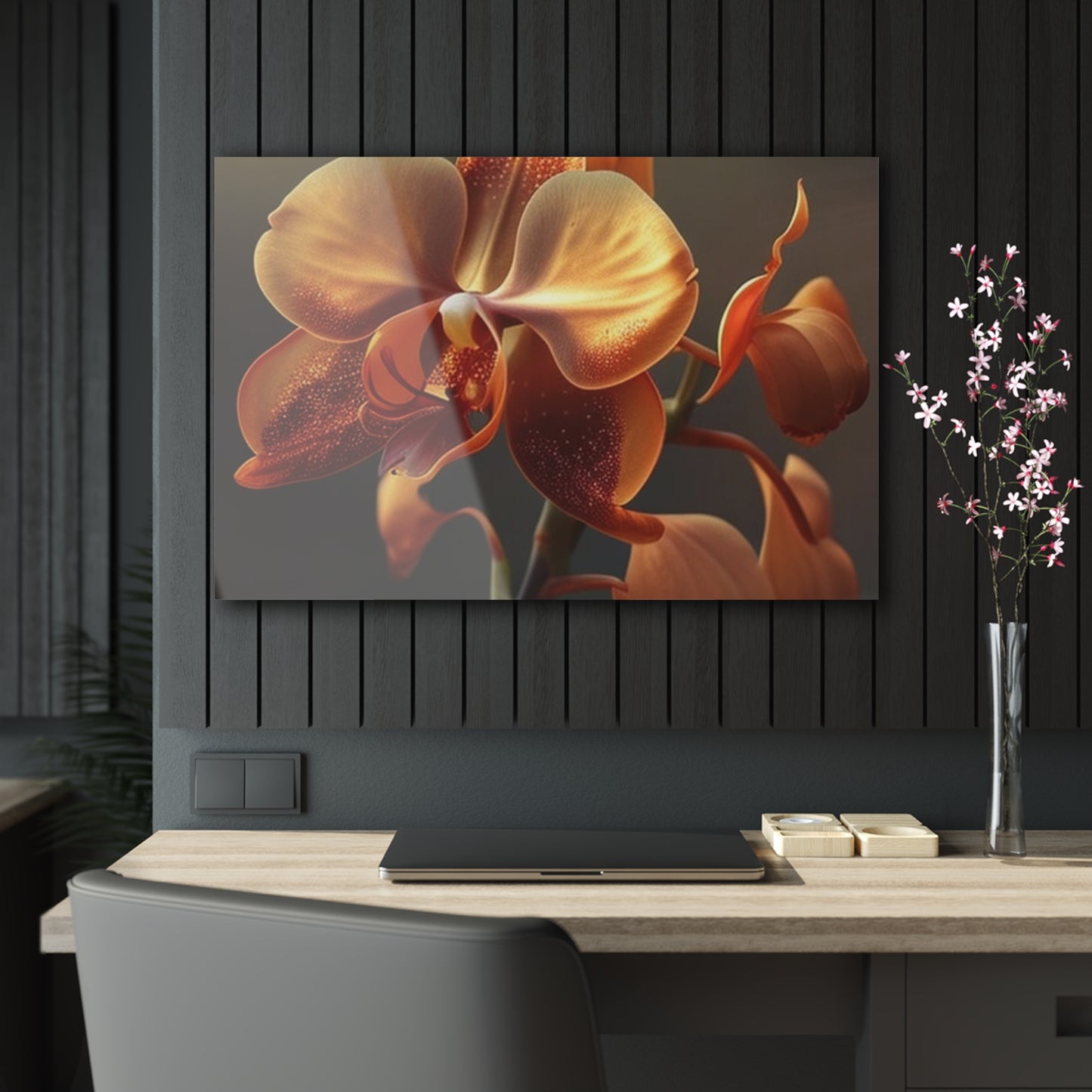 Acrylic Prints Orange Orchid 1