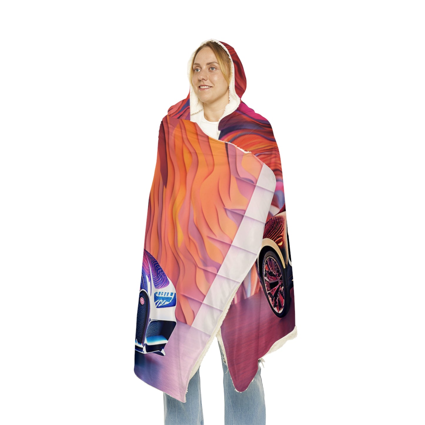 Snuggle Hooded Blanket Bugatti Abstract Flair 4