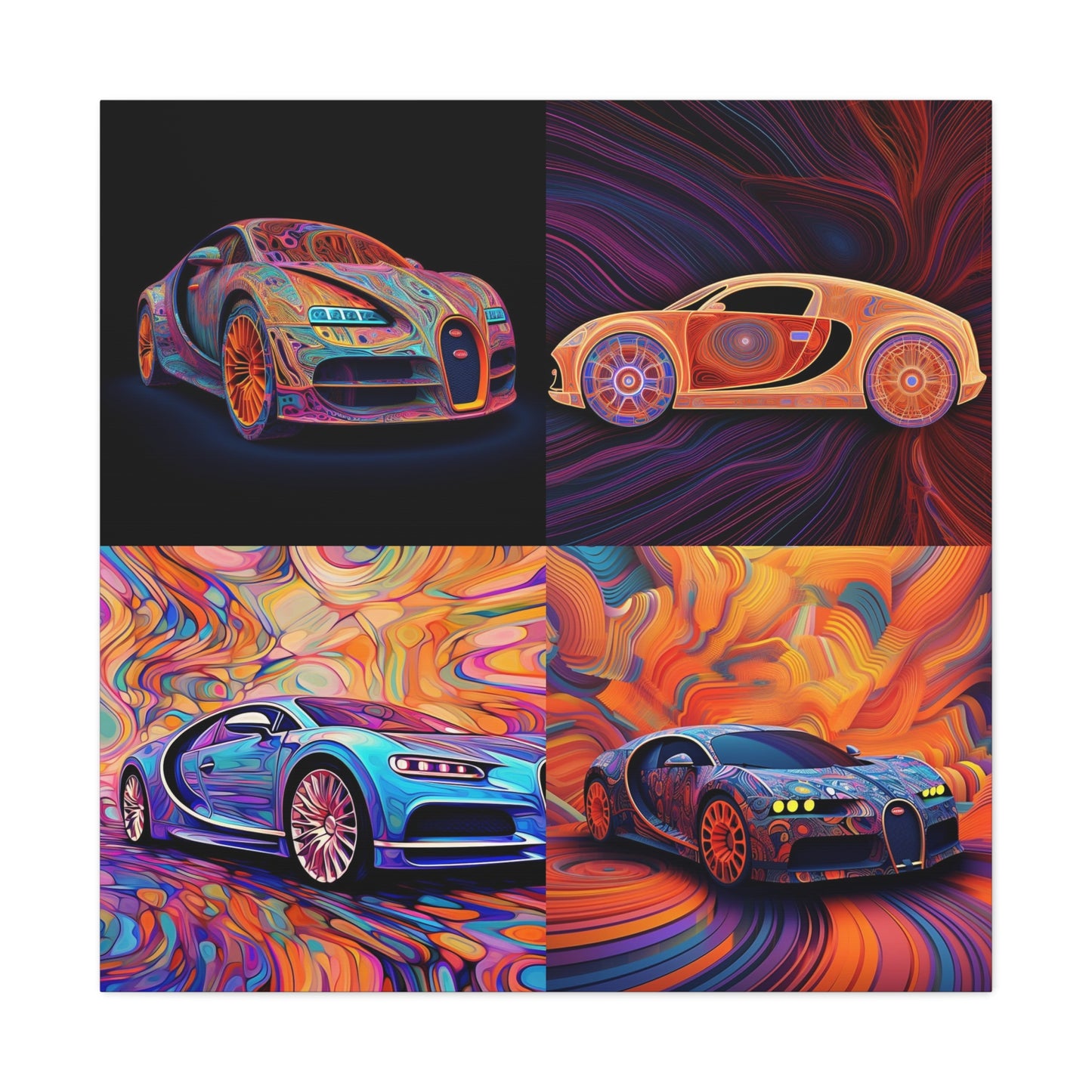 Canvas Gallery Wraps Bugatti Abstract Concept 5