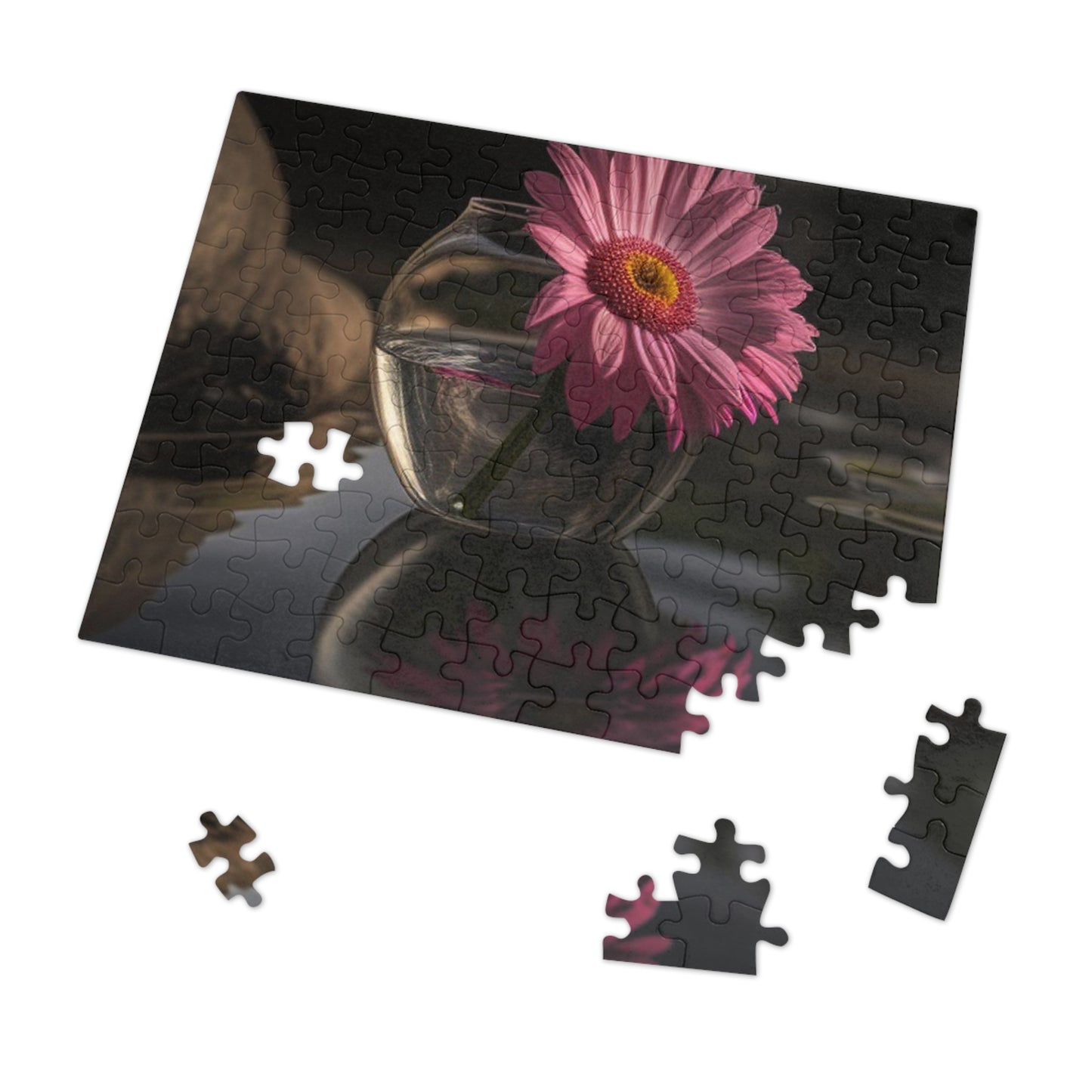 Jigsaw Puzzle (30, 110, 252, 500,1000-Piece) Pink Daisy 2