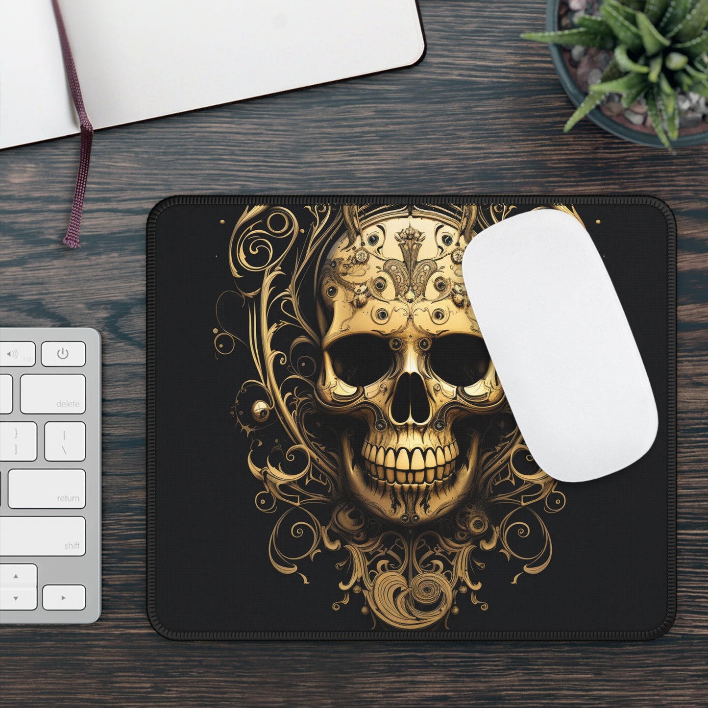 Gaming Mouse Pad  Skull Treble Clef 3