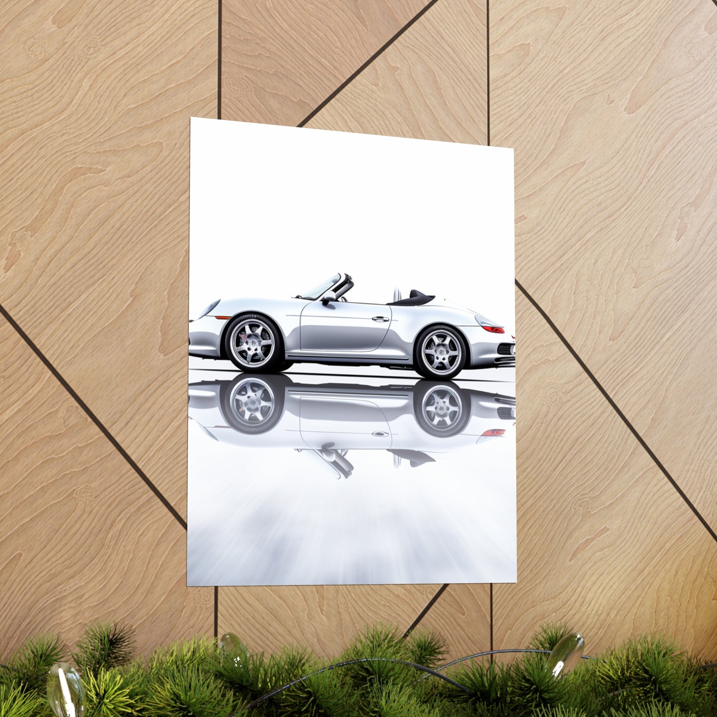 Premium Matte Vertical Posters 911 Speedster on water 3