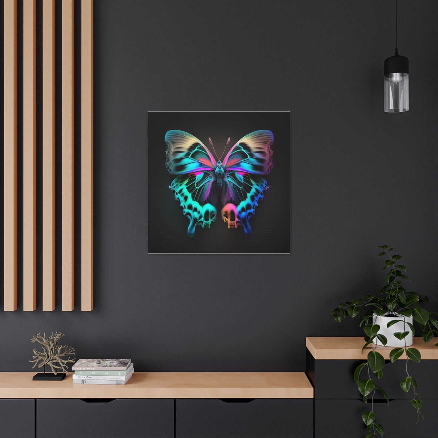 Canvas Gallery Wraps Neon Butterfly Fusion 2