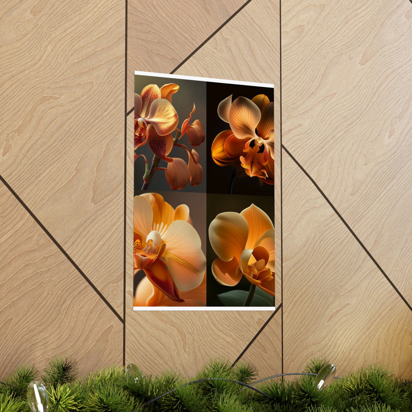 Premium Matte Vertical Posters Orange Orchid 5