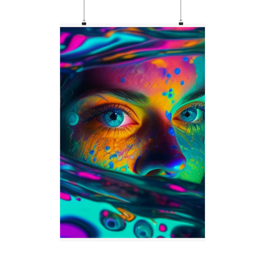 Premium Matte Vertical Posters Florescent Glow 3