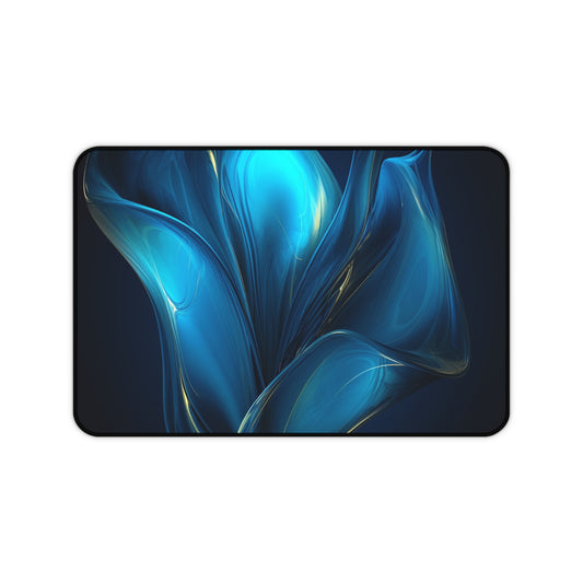 Desk Mat Abstract Blue Tulip 2
