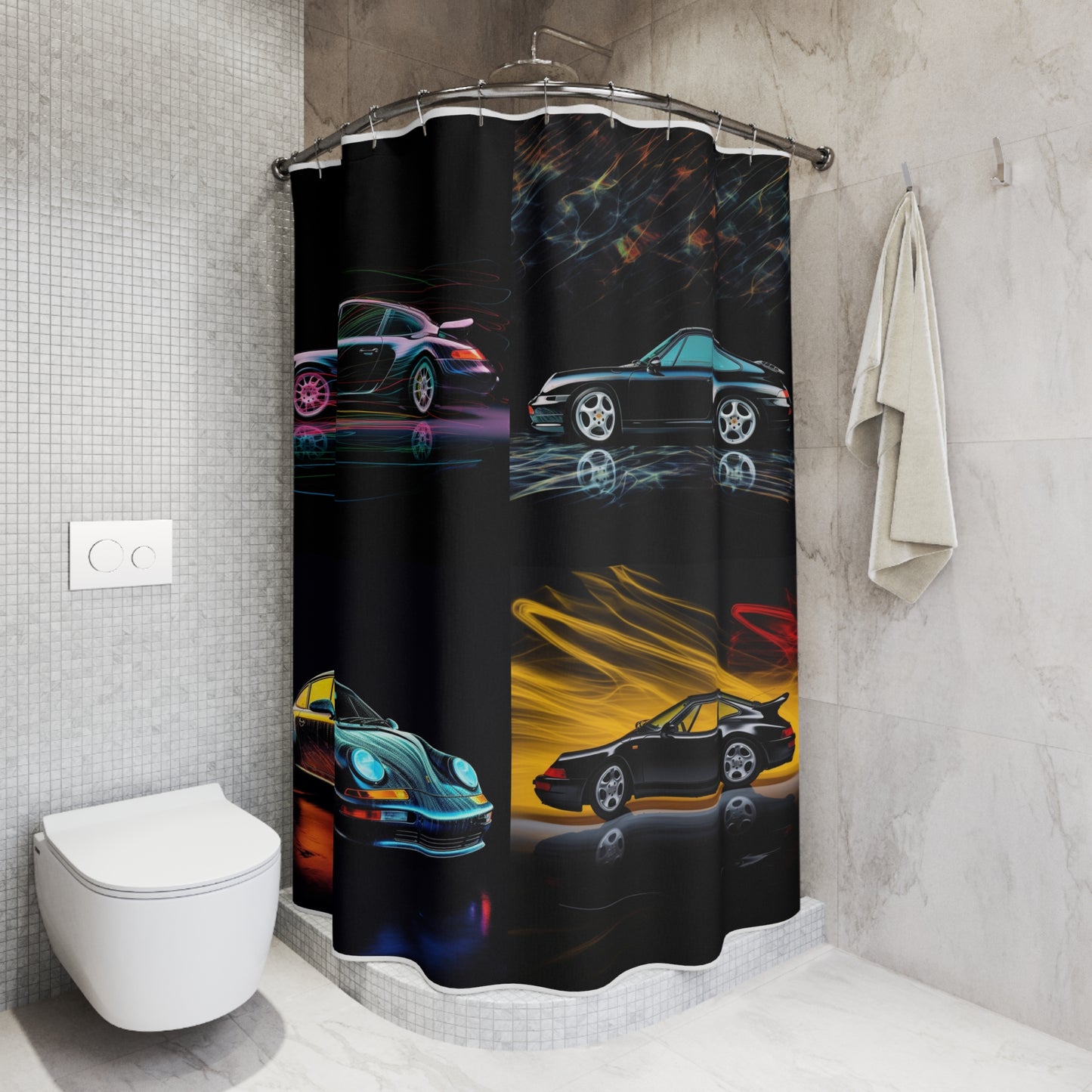Polyester Shower Curtain Porsche 933 5