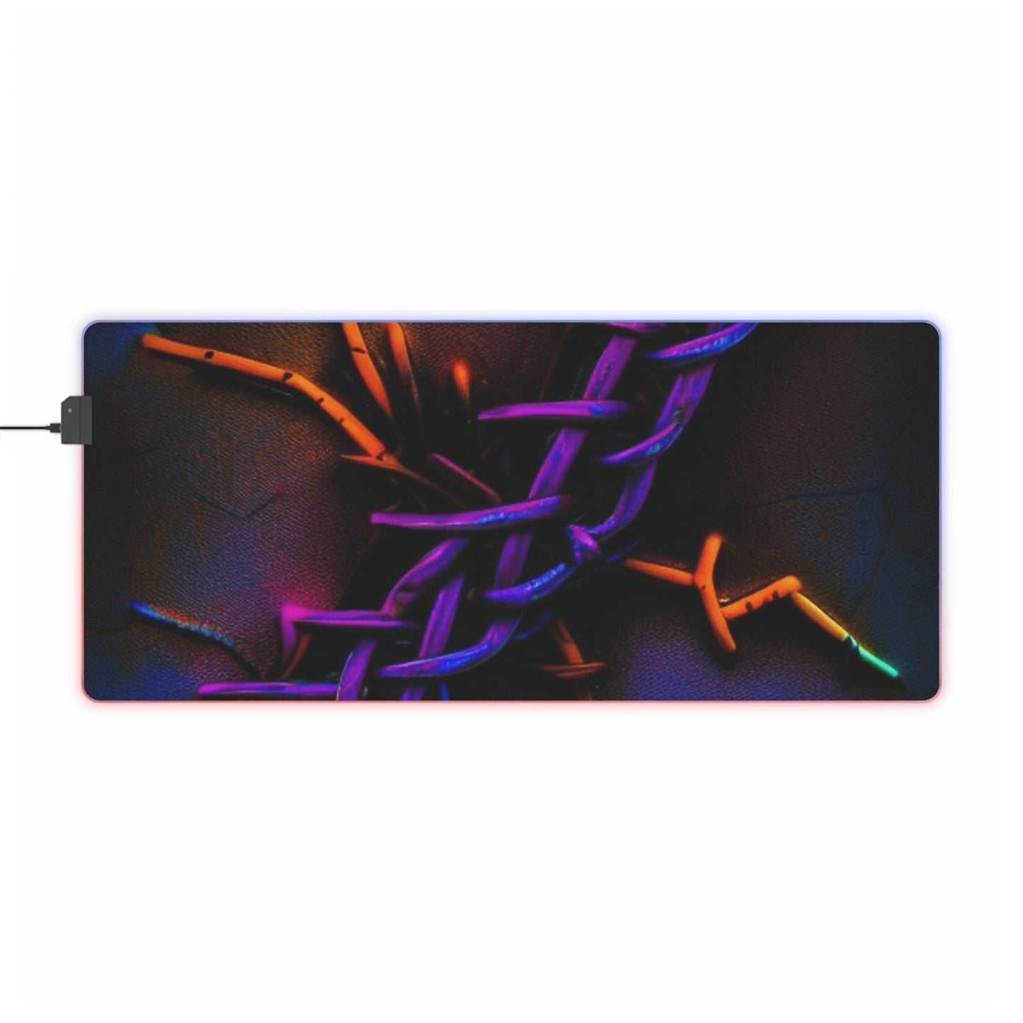 LED Gaming Mouse Pad Macro Neon Barbs 2