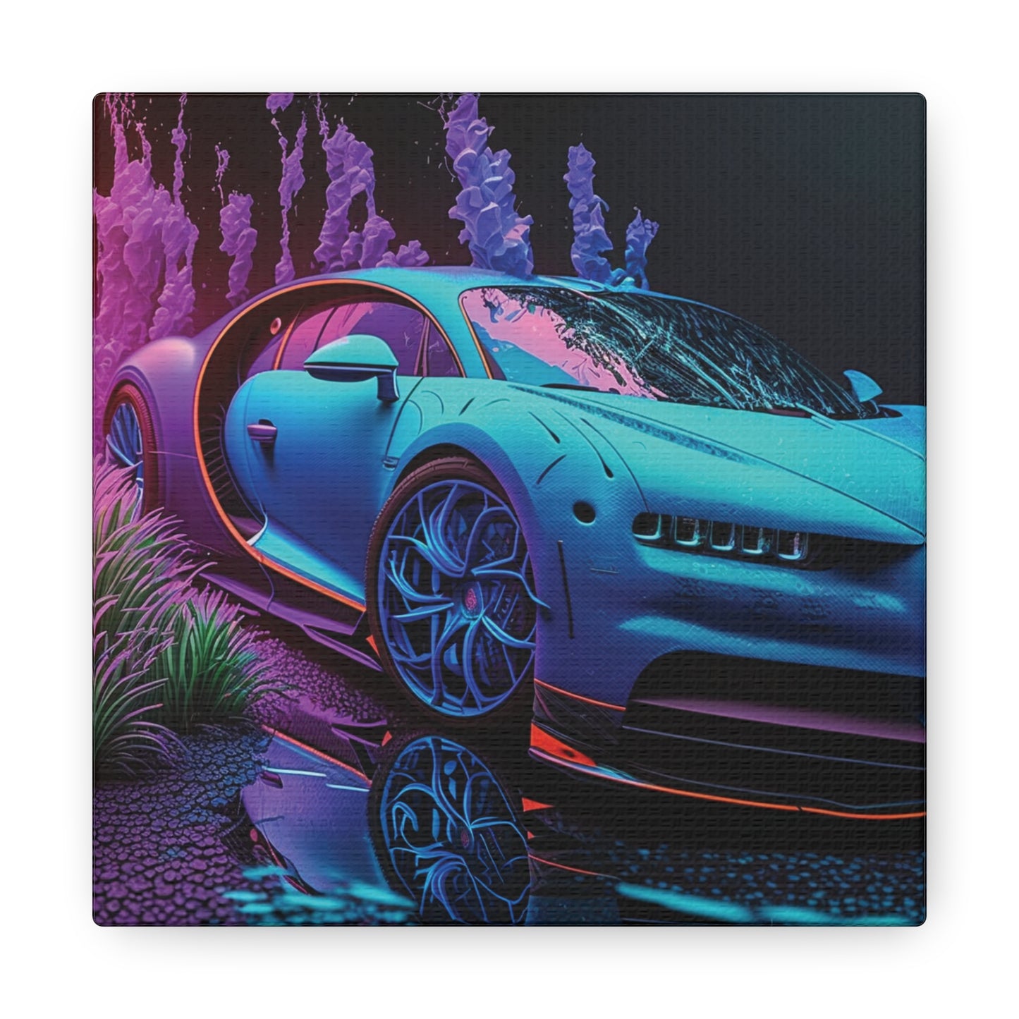 Canvas Gallery Wraps Bugatti Neon Chiron 2