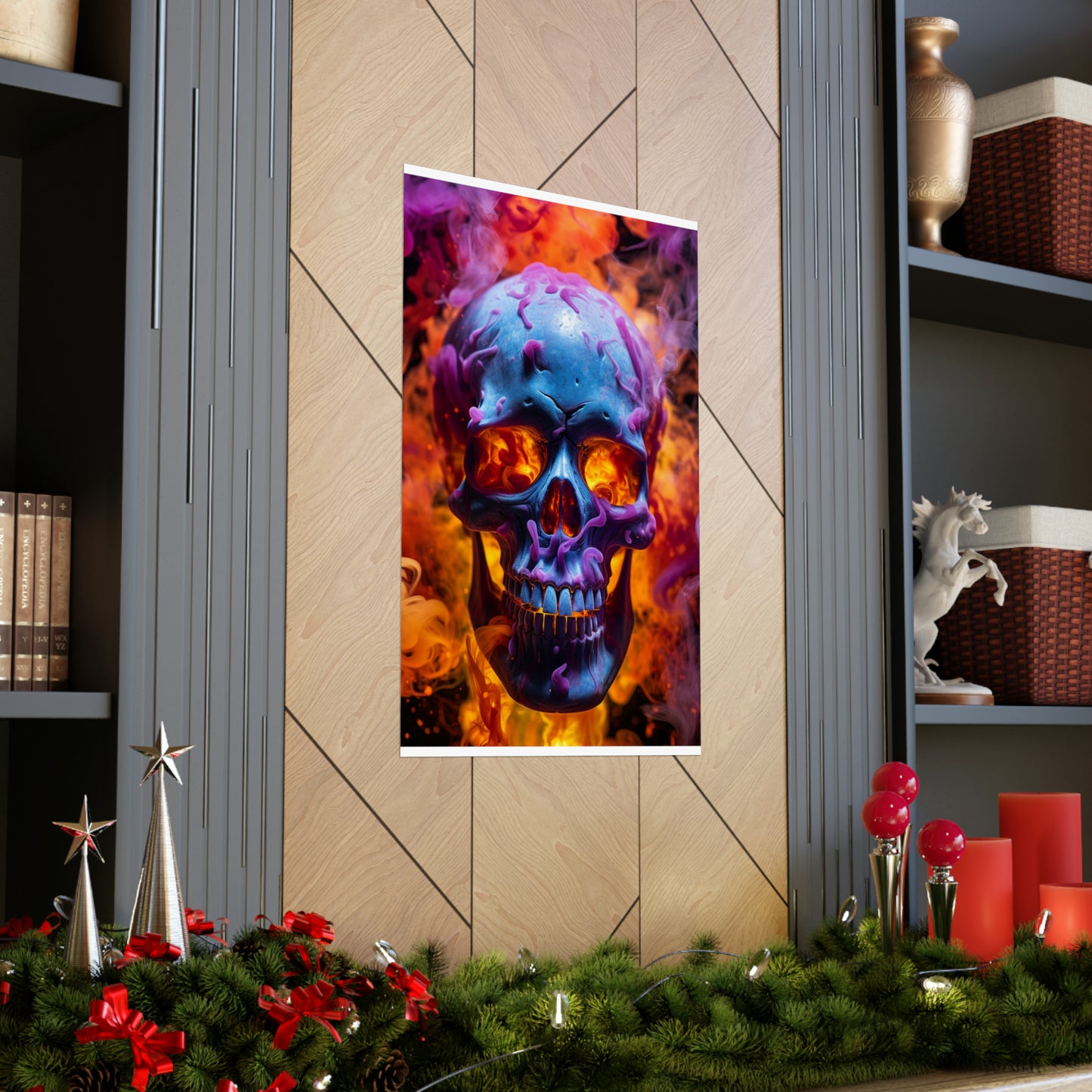 Premium Matte Vertical Posters Macro Skull 3