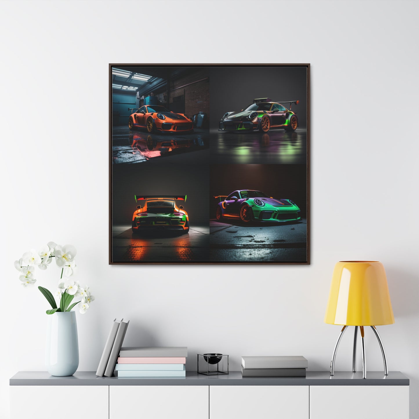 Gallery Canvas Wraps, Square Frame Porsche Color 5