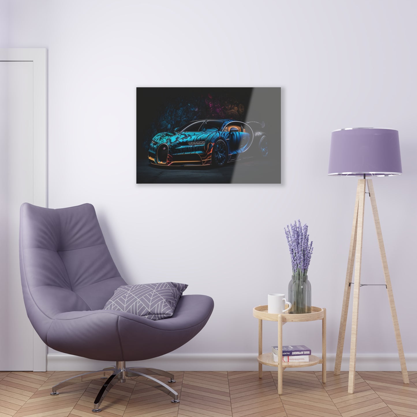 Acrylic Prints Bugatti Blue 3