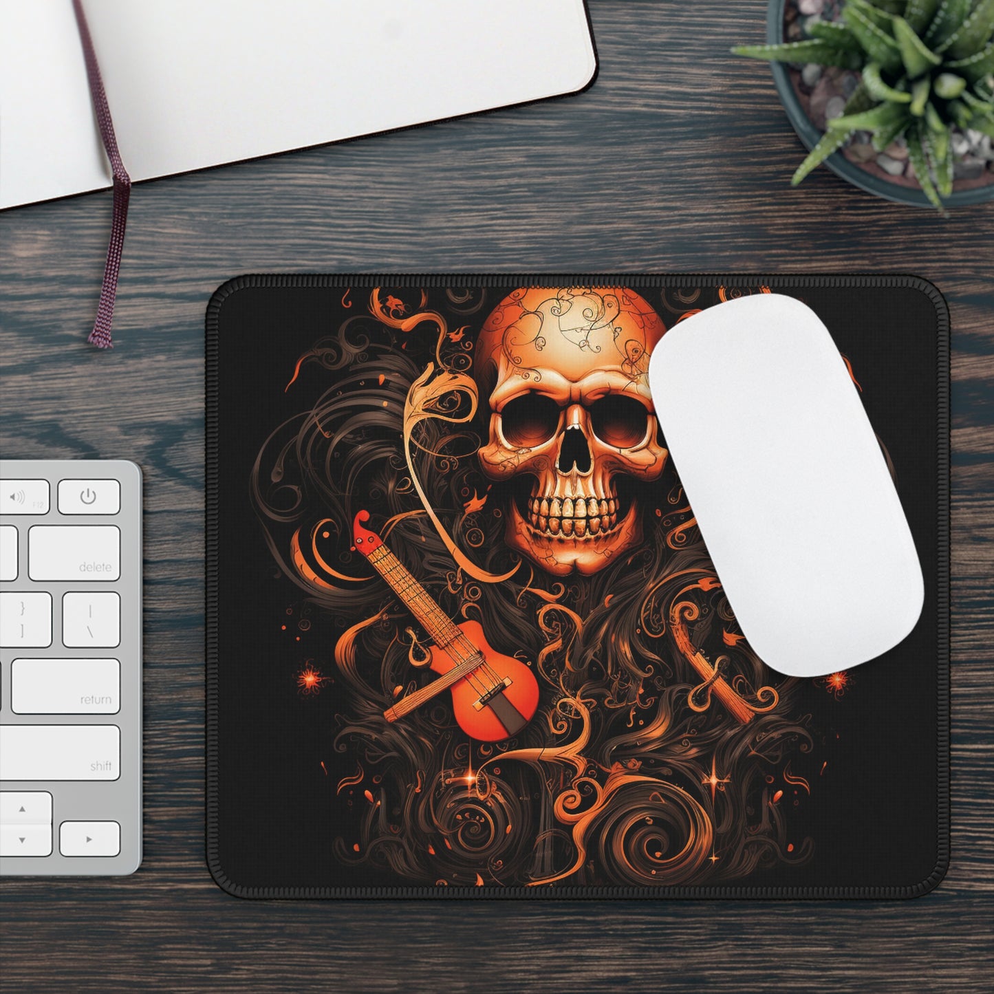 Gaming Mouse Pad  Skull Treble Clef 4