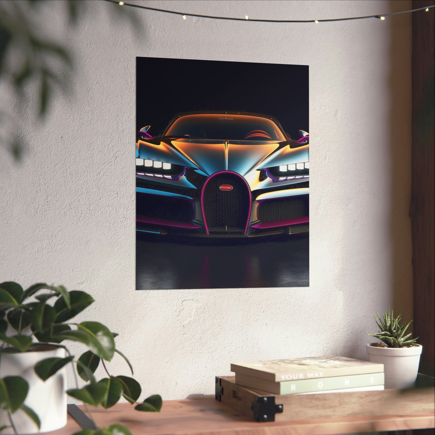 Premium Matte Vertical Posters Hyper Bugatti Chiron 1