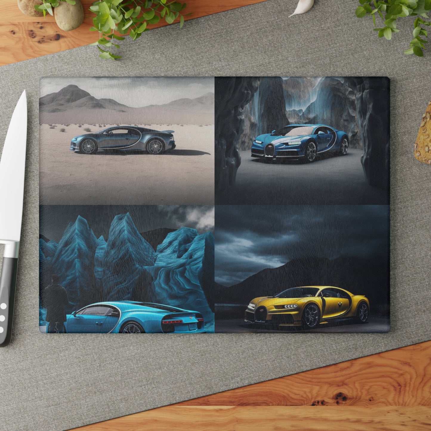 Glass Cutting Board Bugatti Real Look 5