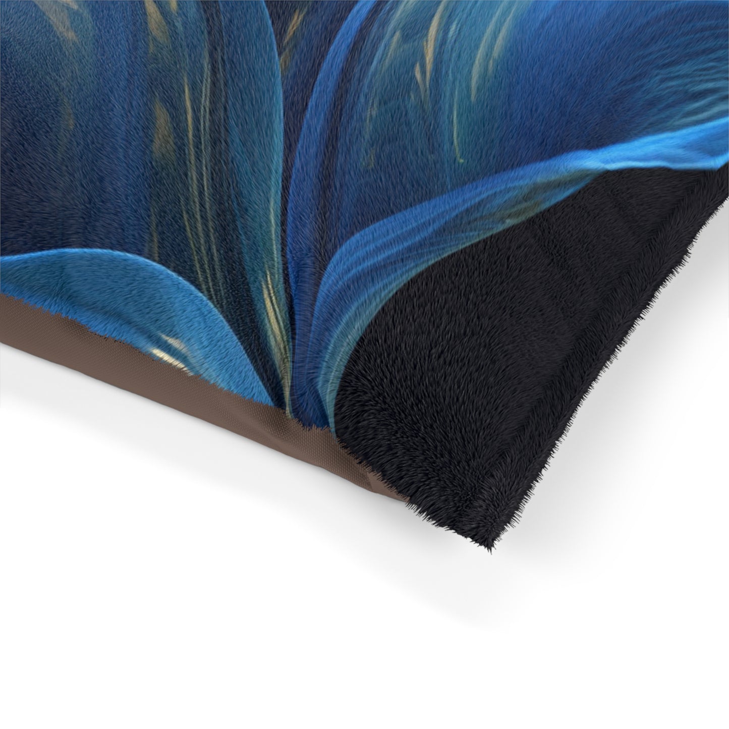 Pet Bed Abstract Blue Tulip 1