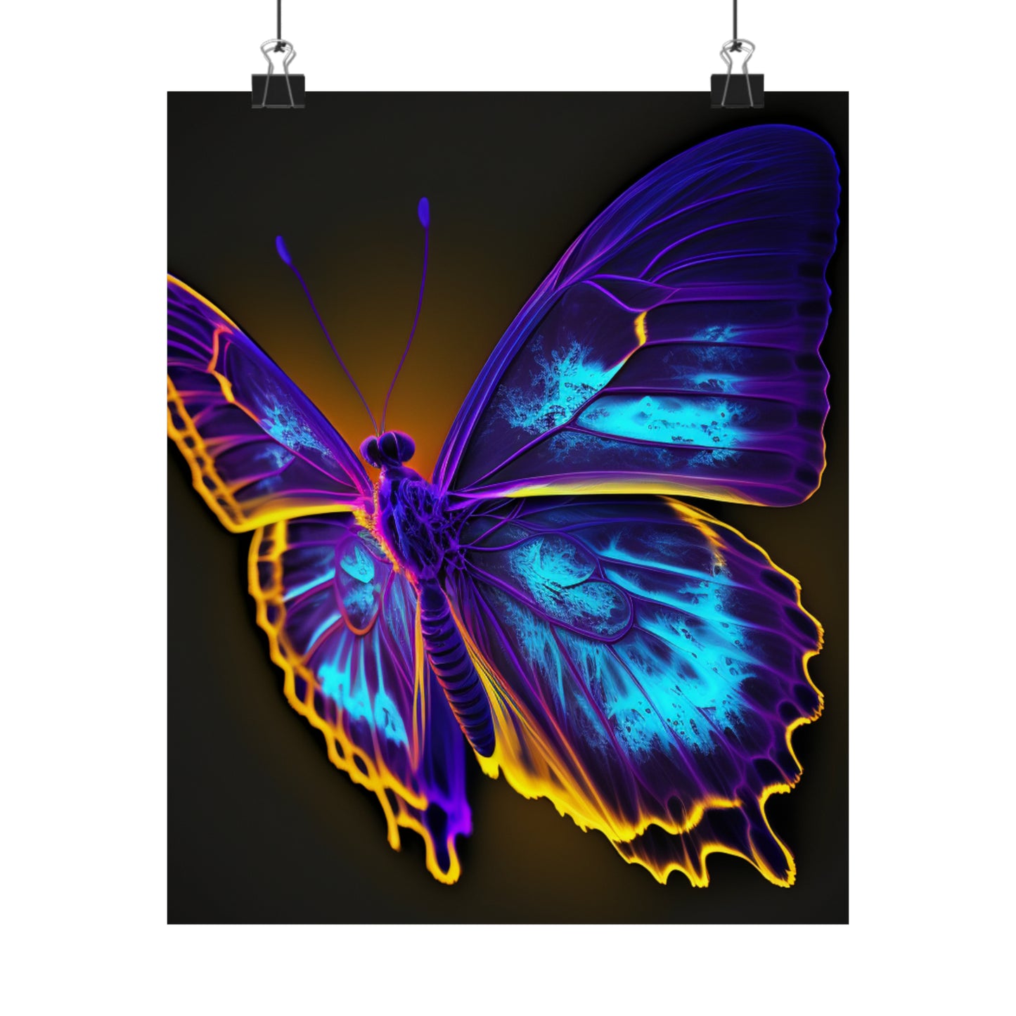 Premium Matte Vertical Posters Thermal Butterfly 4