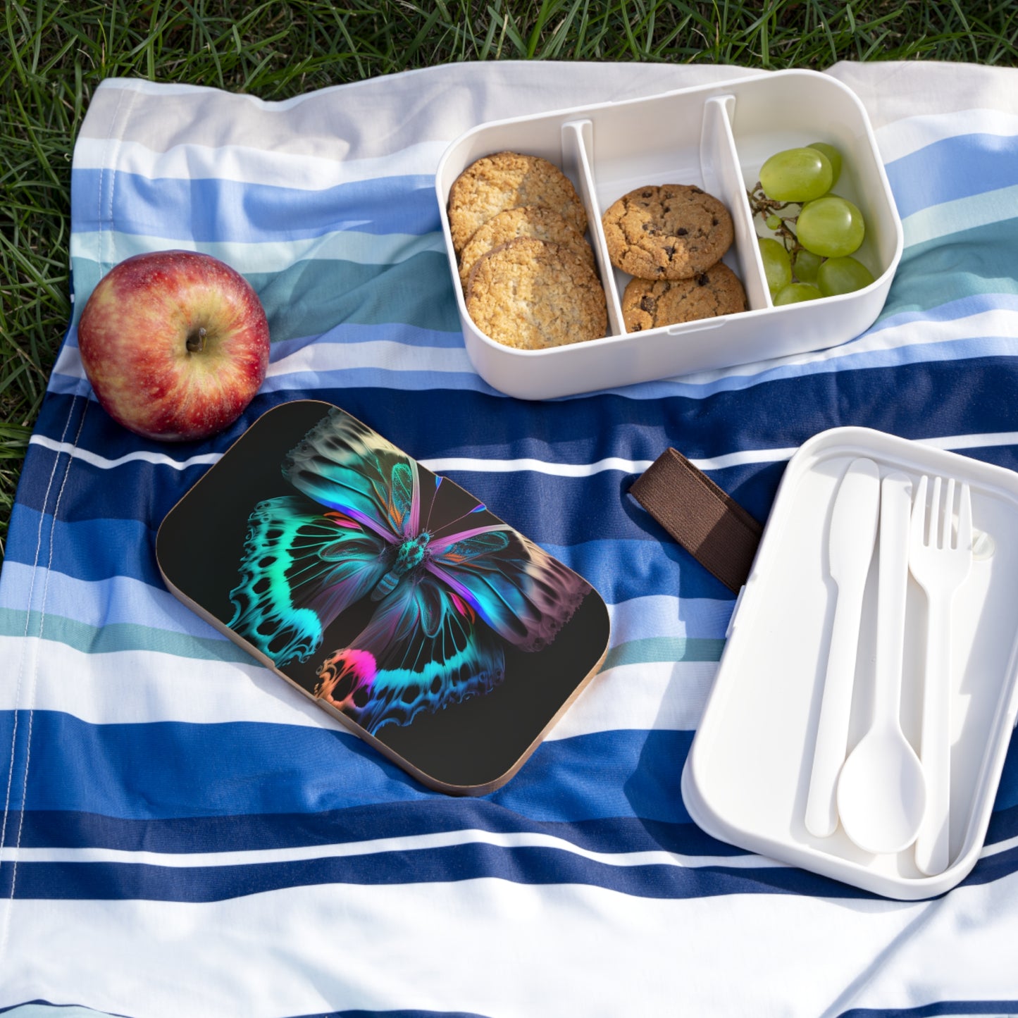 Bento Lunch Box Raw Florescent Glow 2