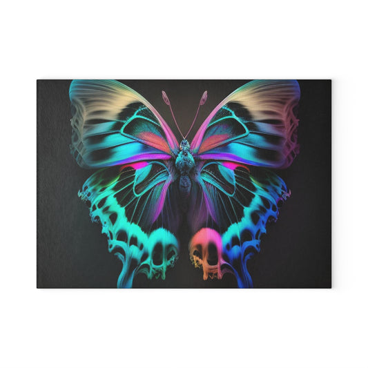 Glass Cutting Board Neon Butterfly Fusion 2