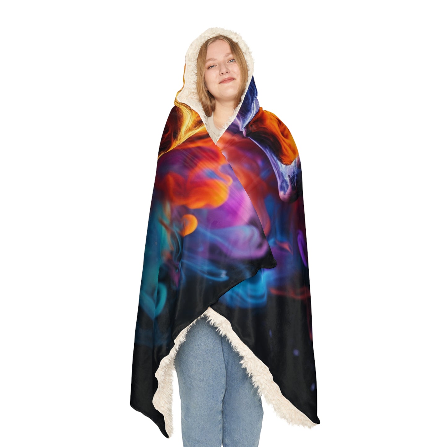 Snuggle Hooded Blanket Macro Skull 2