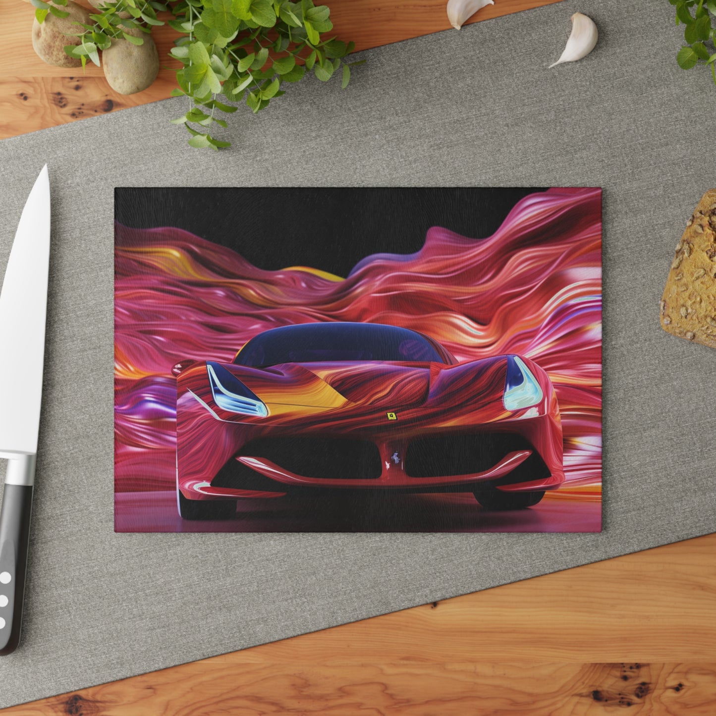 Glass Cutting Board Ferrari Water Fusion 3