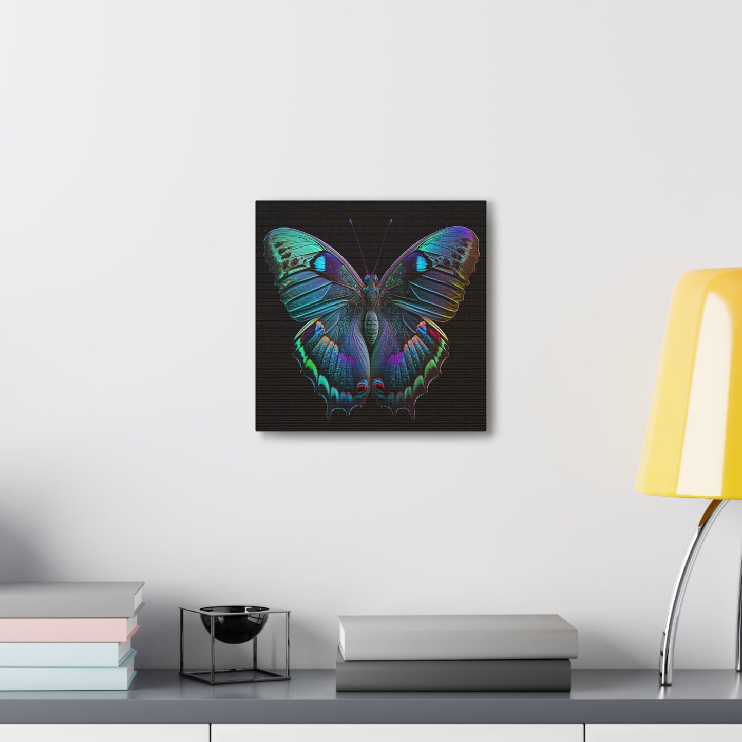 Canvas Gallery Wraps Hue Neon Butterfly 4