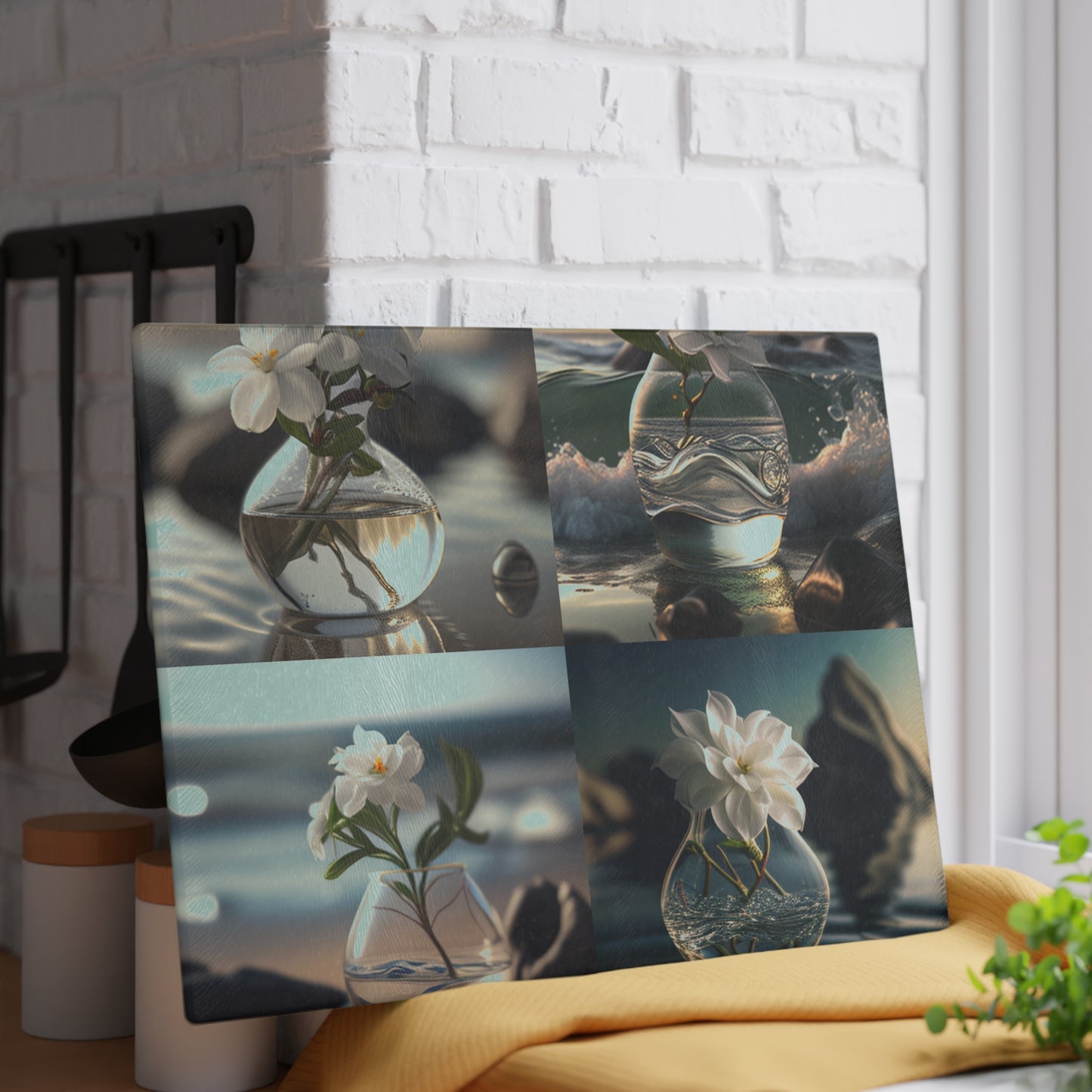 Glass Cutting Board Jasmine glass vase 5