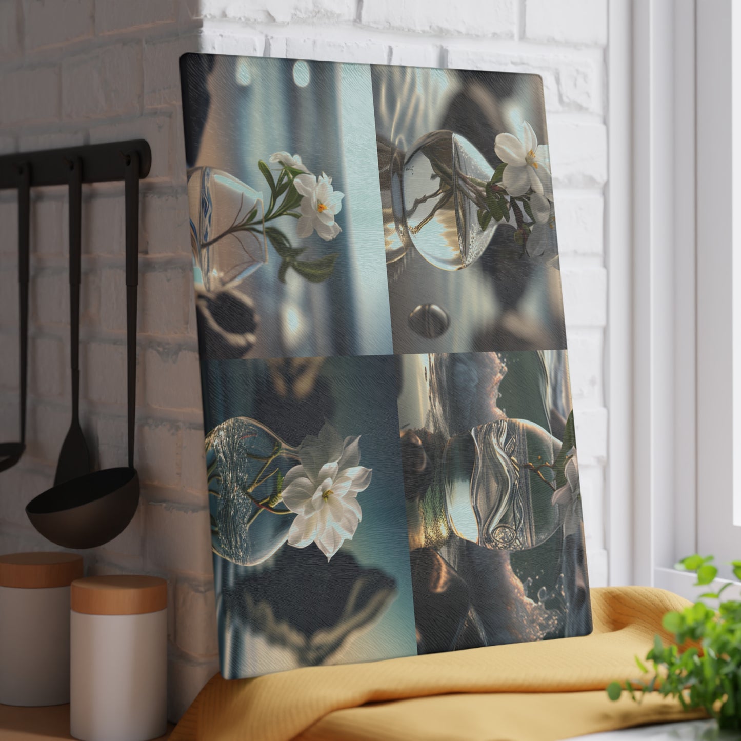 Glass Cutting Board Jasmine glass vase 5