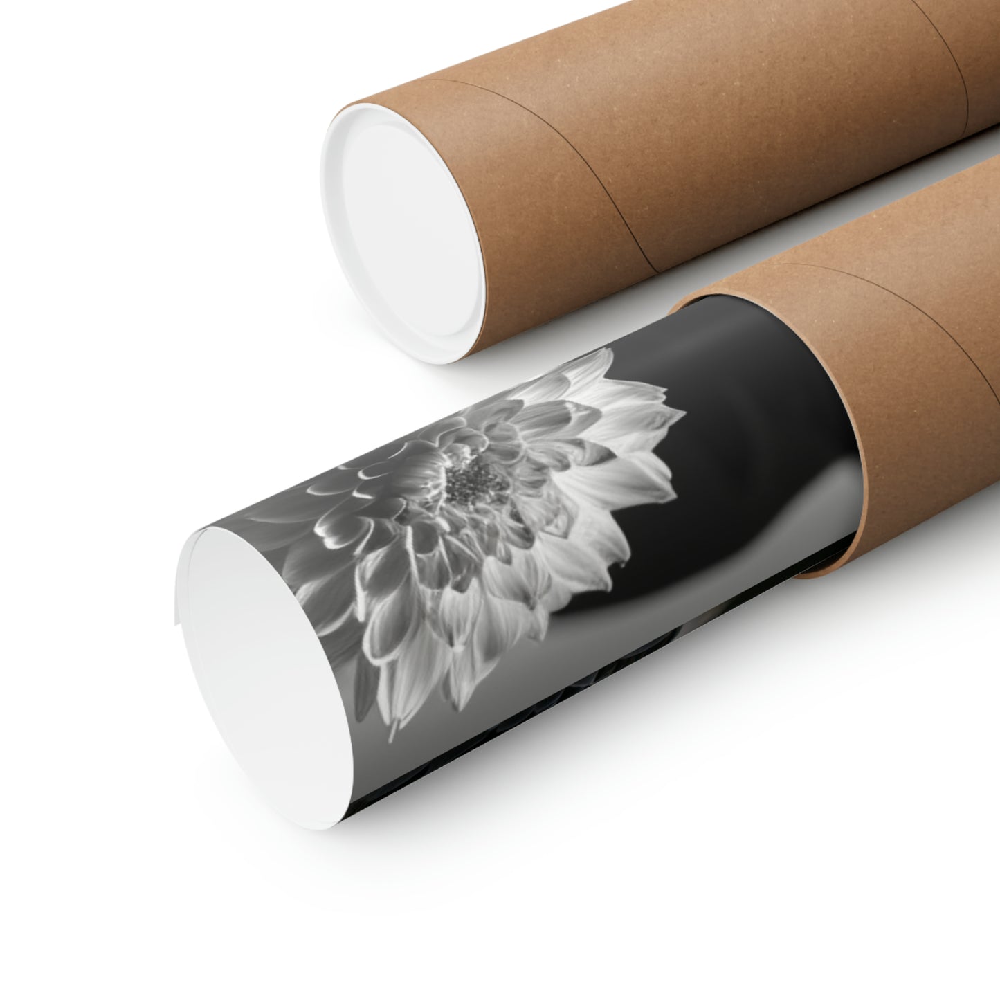 Premium Matte Vertical Posters White Dahlia 5