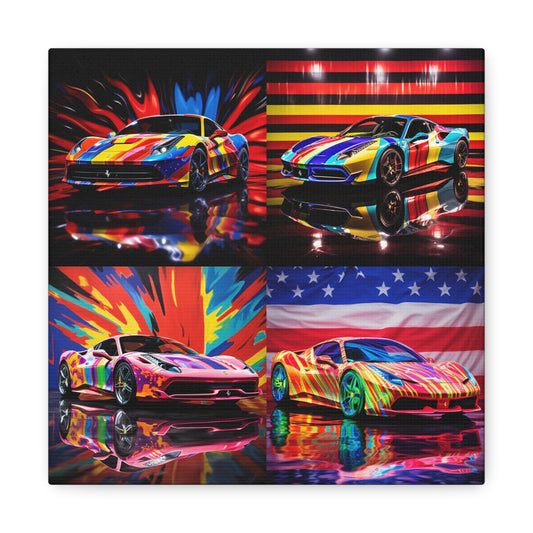 Canvas Gallery Wraps Hyper Colorfull Ferrari 5