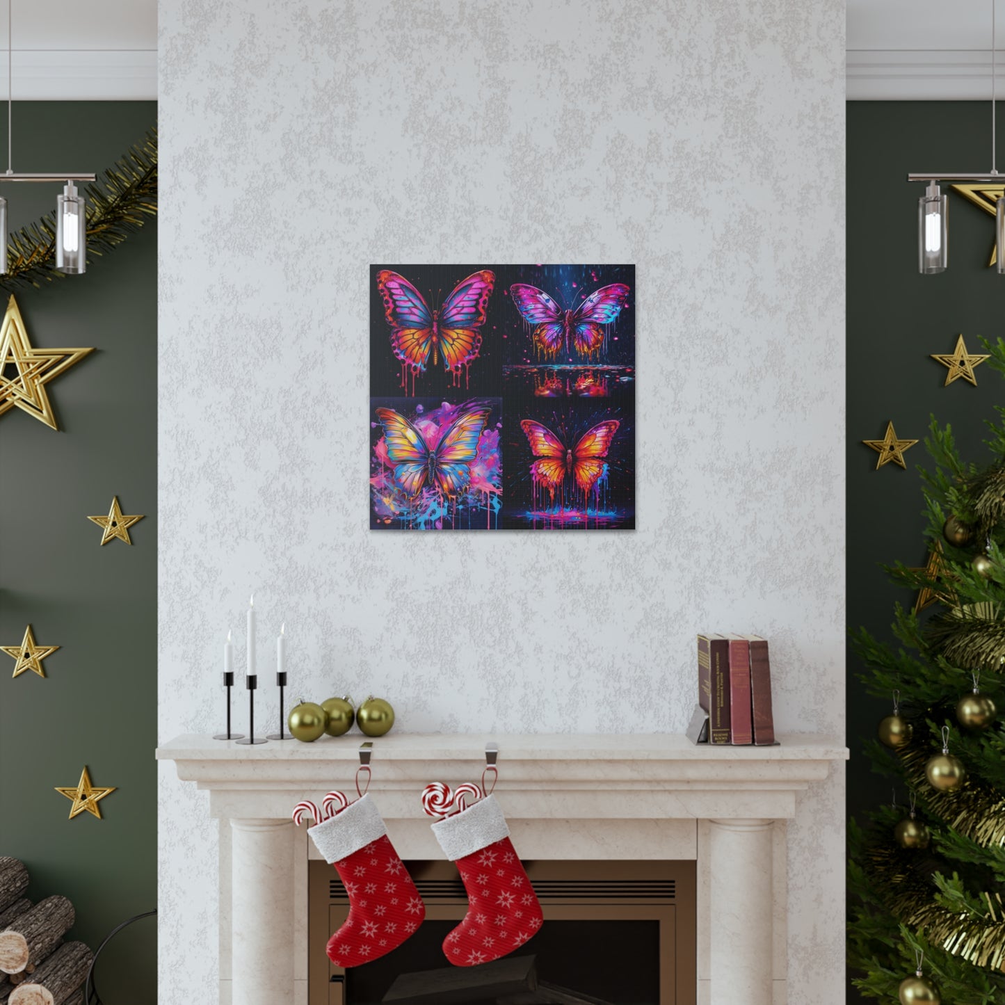 Canvas Gallery Wraps Pink Butterfly Flair 5