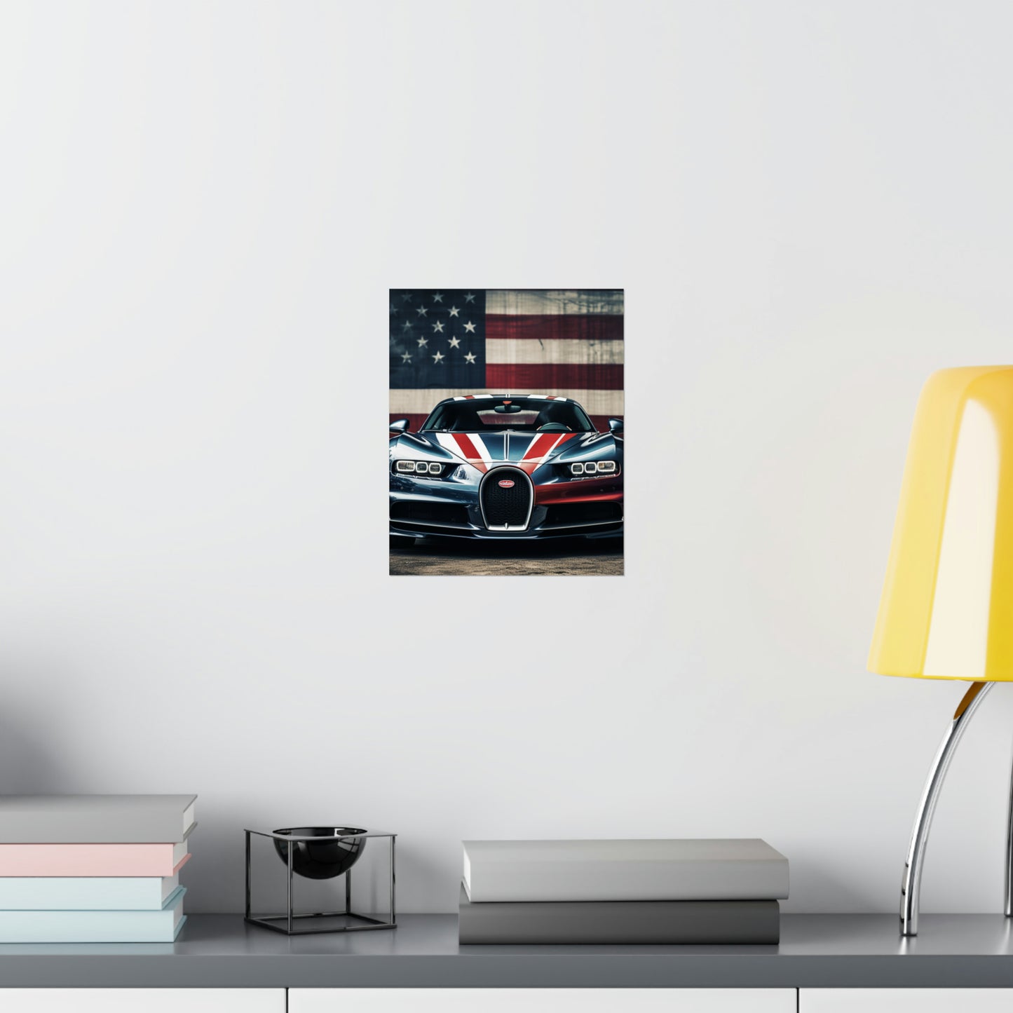 Premium Matte Vertical Posters Bugatti Flag 2