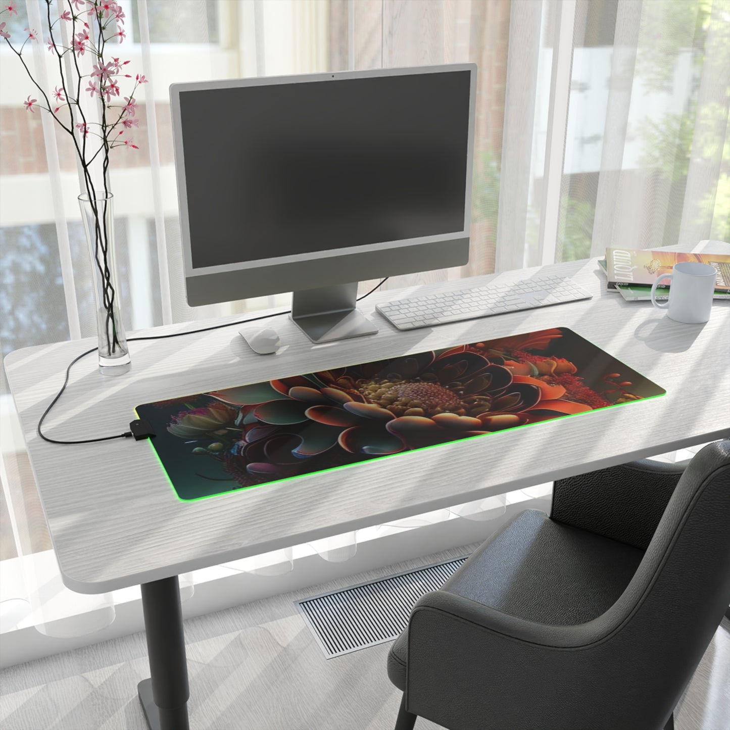 LED Gaming Mouse Pad Flower Arangment 4