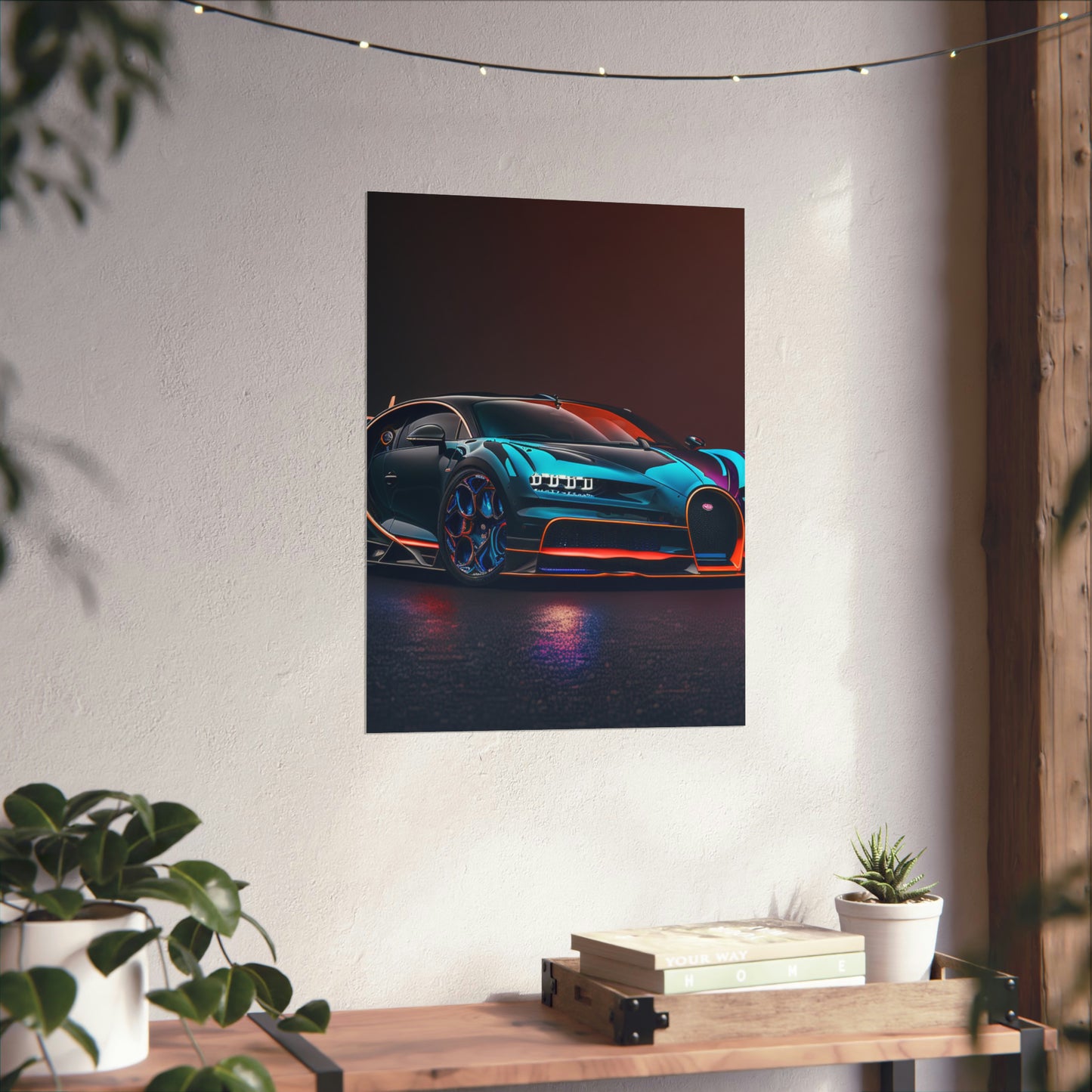 Premium Matte Vertical Posters Bugatti Chiron Super 1