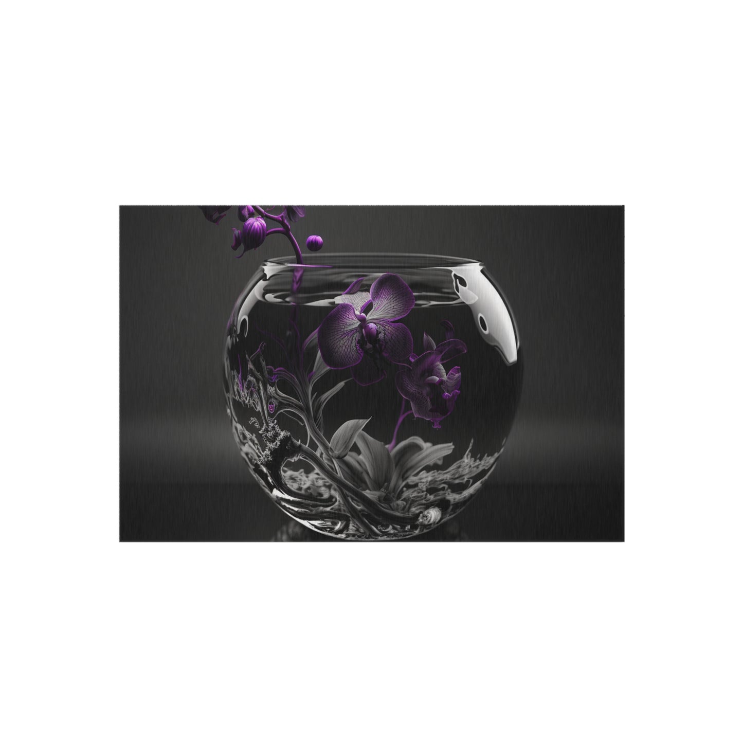 Outdoor Rug  Purple Orchid Glass vase 3