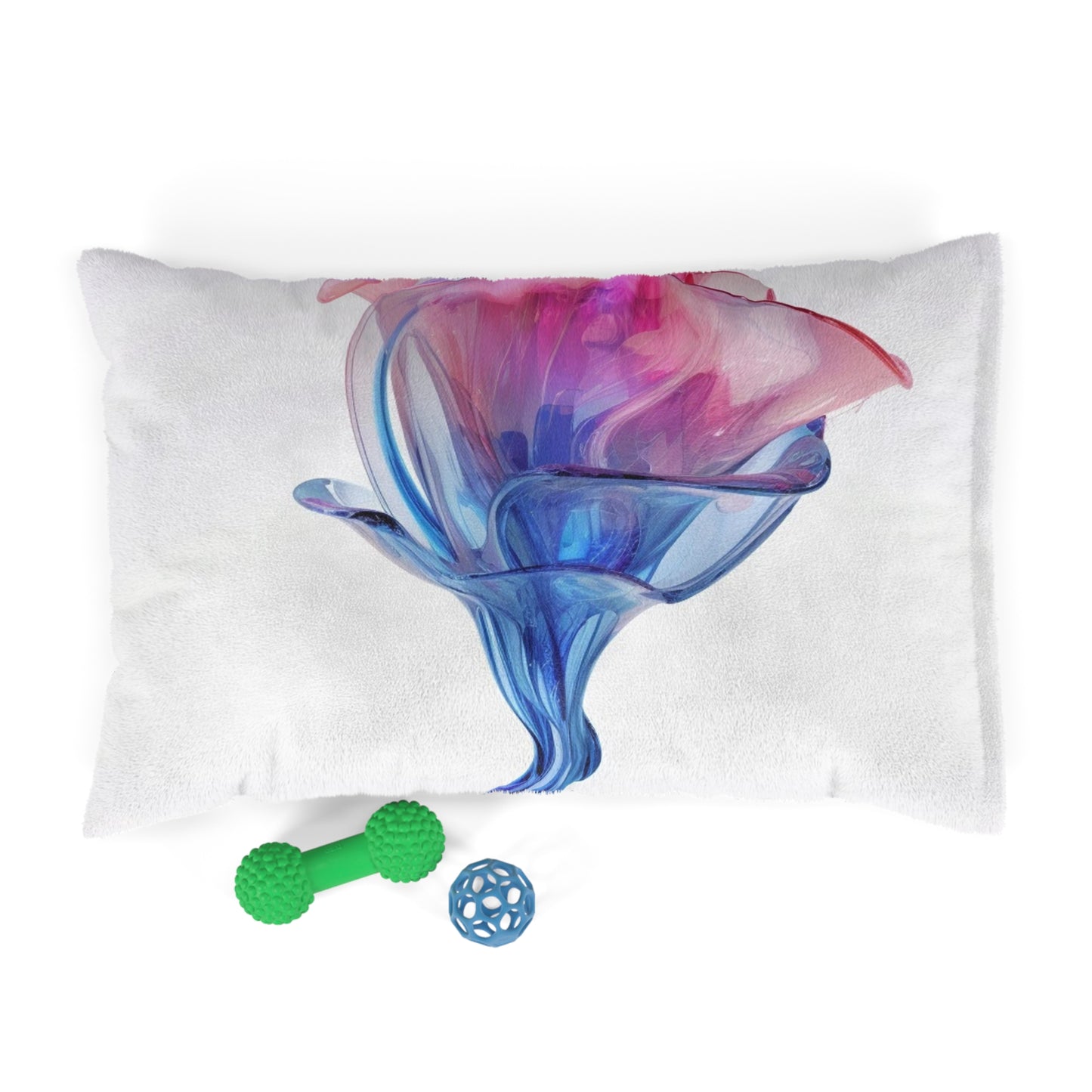 Pet Bed Pink & Blue Tulip Rose 4