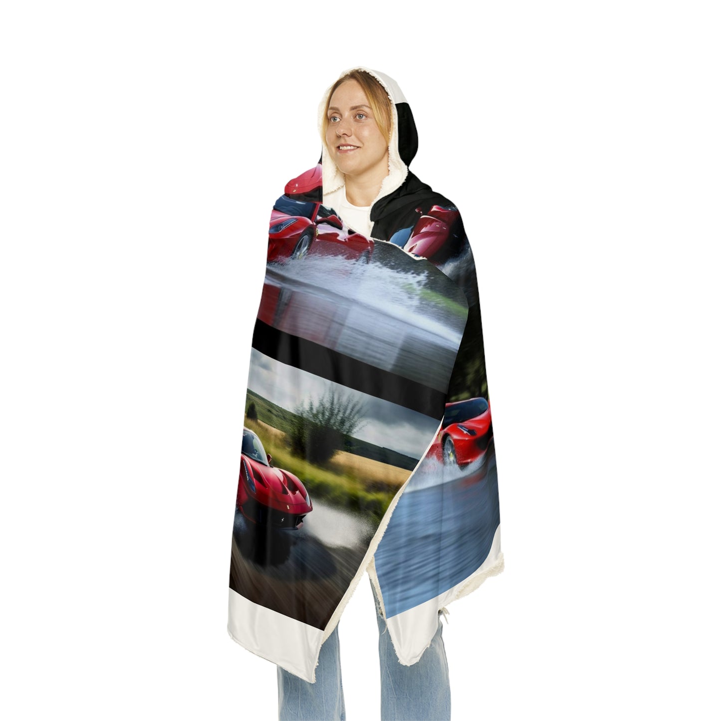 Snuggle Hooded Blanket Water Ferrari Splash 5