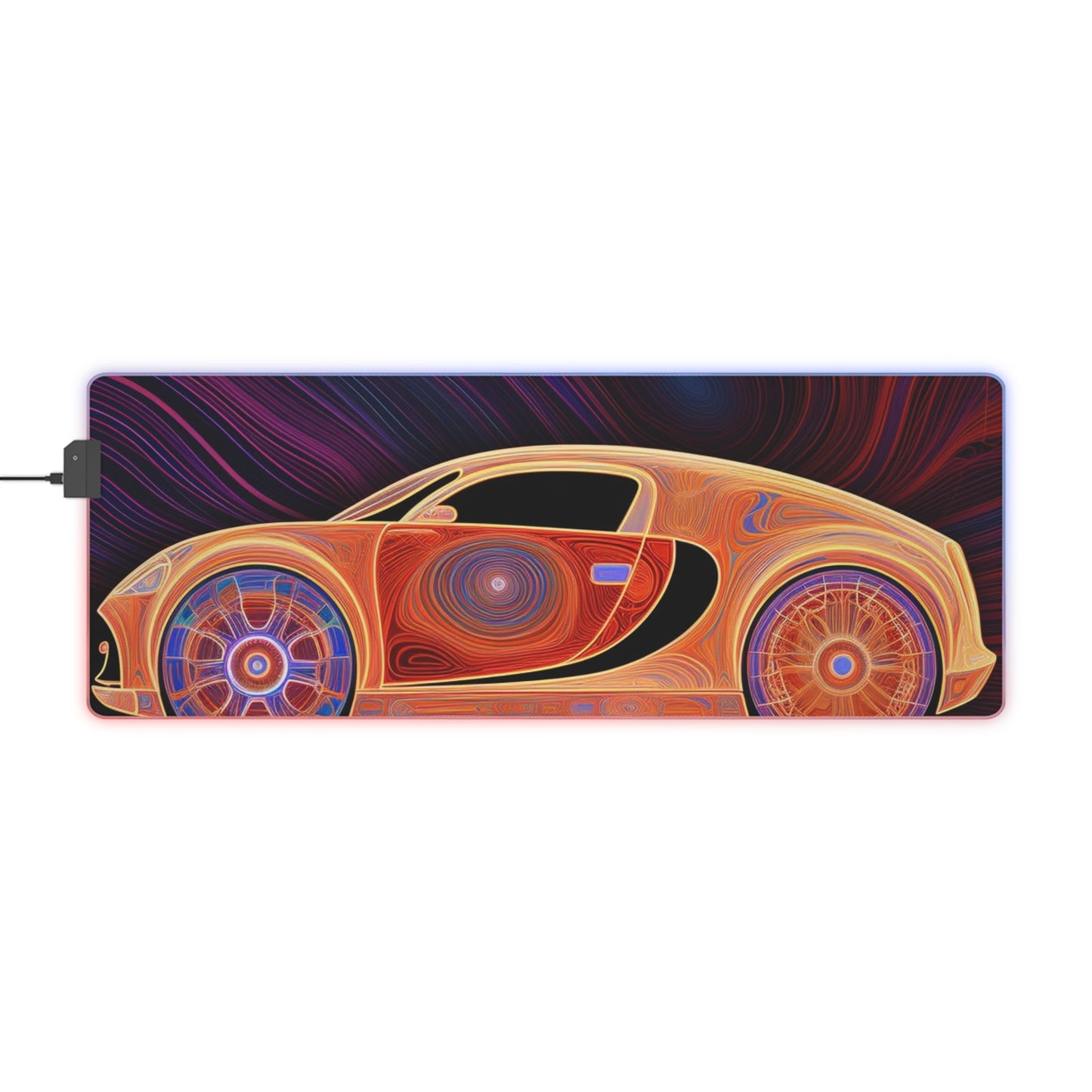 LED Gaming Mouse Pad Bugatti Abstract Concept 2