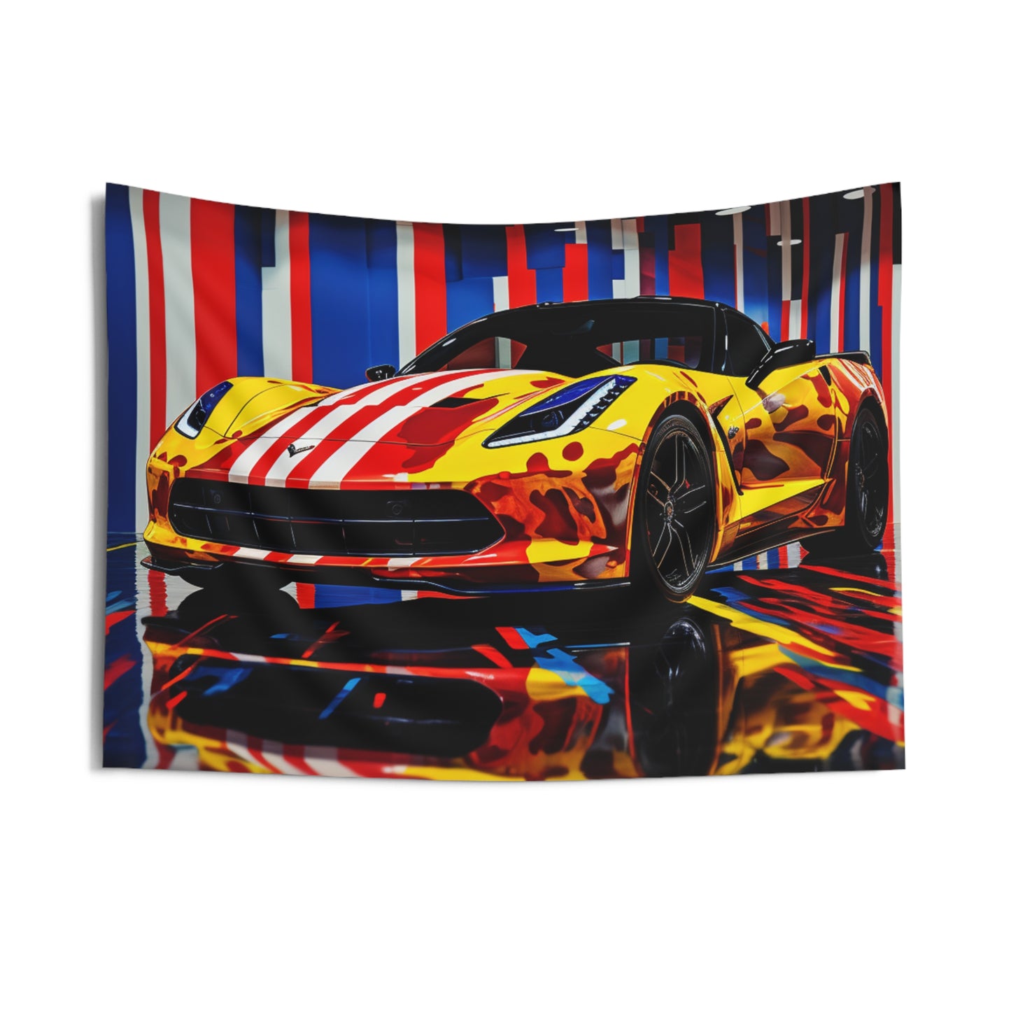Indoor Wall Tapestries Macro Flag Ferrari 4