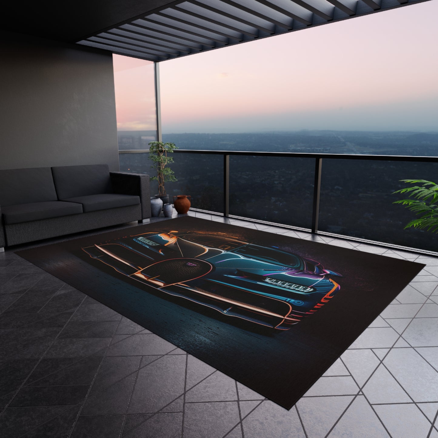 Outdoor Rug  Bugatti Chiron Super 3