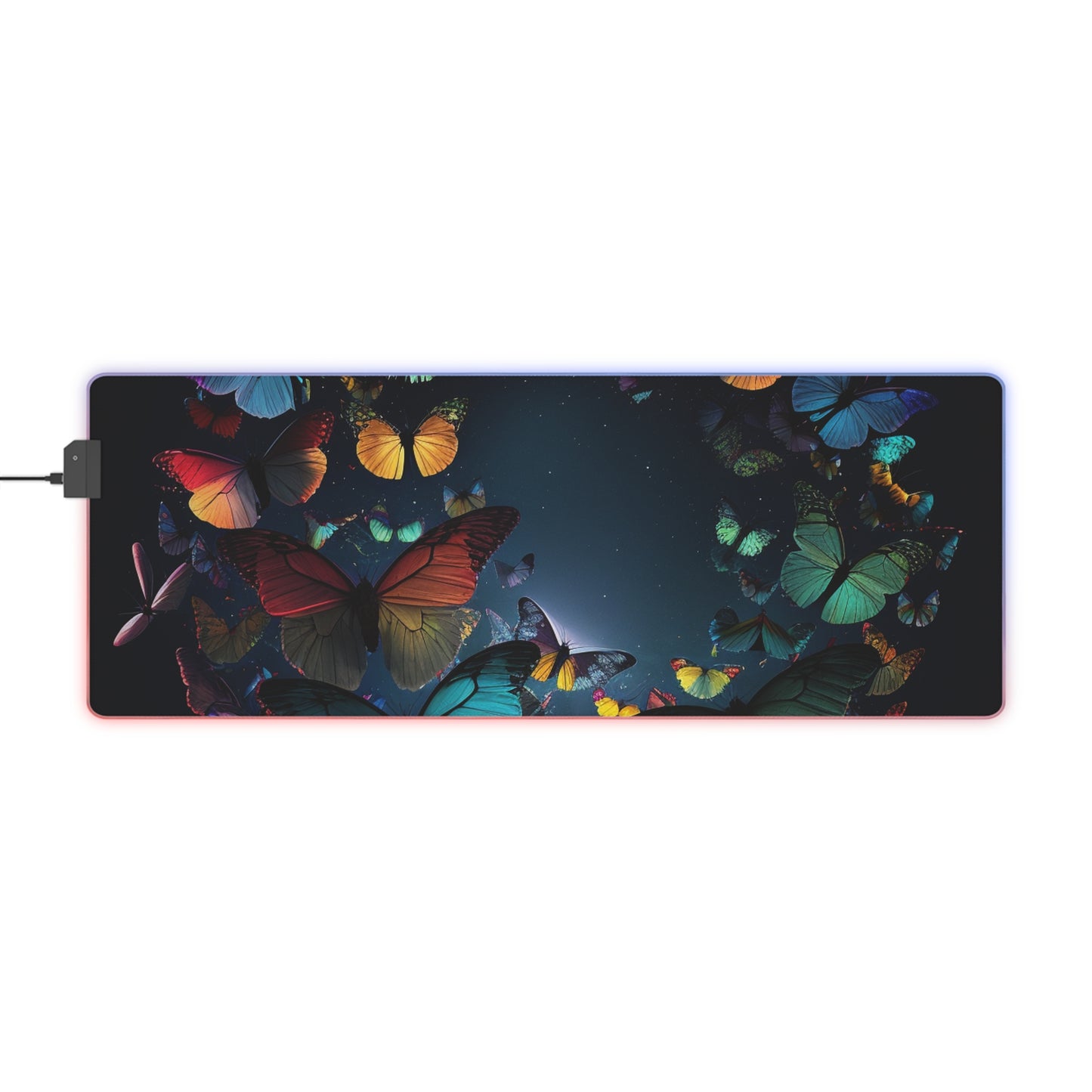 LED Gaming Mouse Pad Moon Butterfly 3