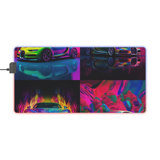 LED Gaming Mouse Pad Florescent Bugatti Flair 5