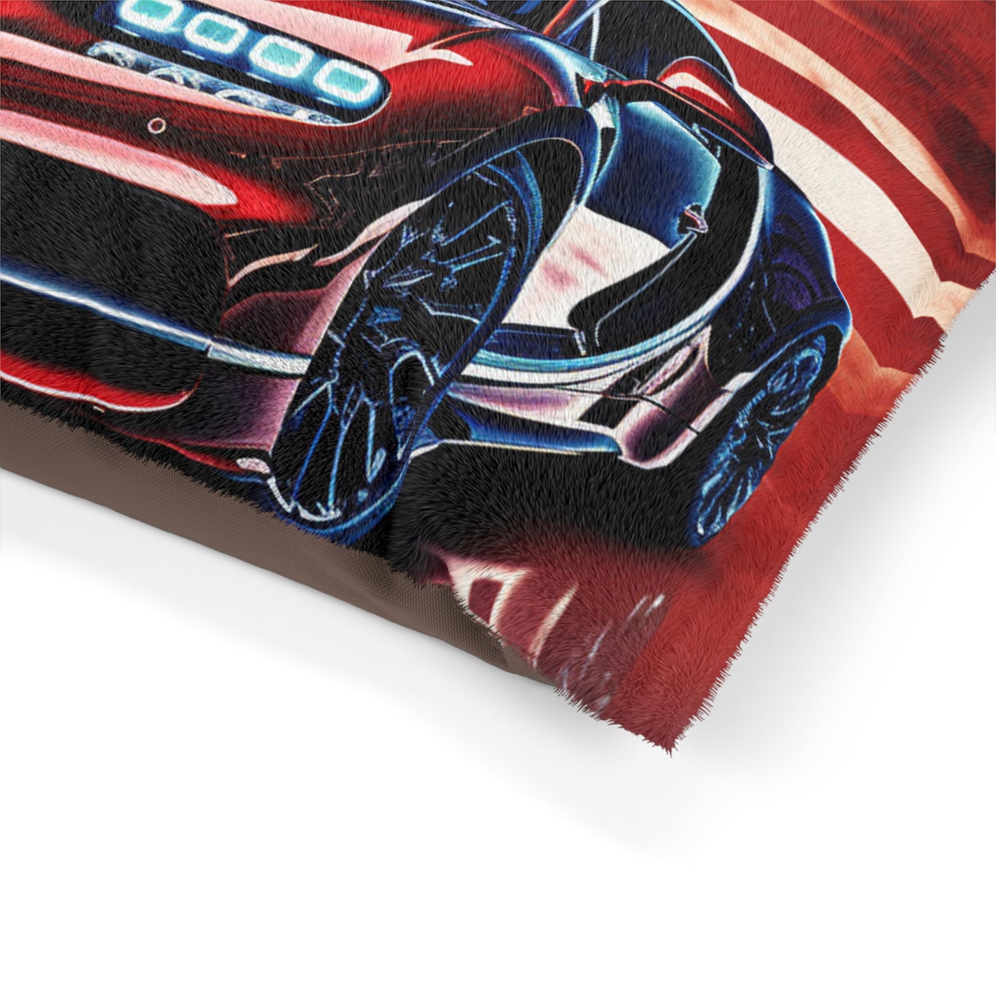 Pet Bed Abstract American Flag Background Bugatti 3