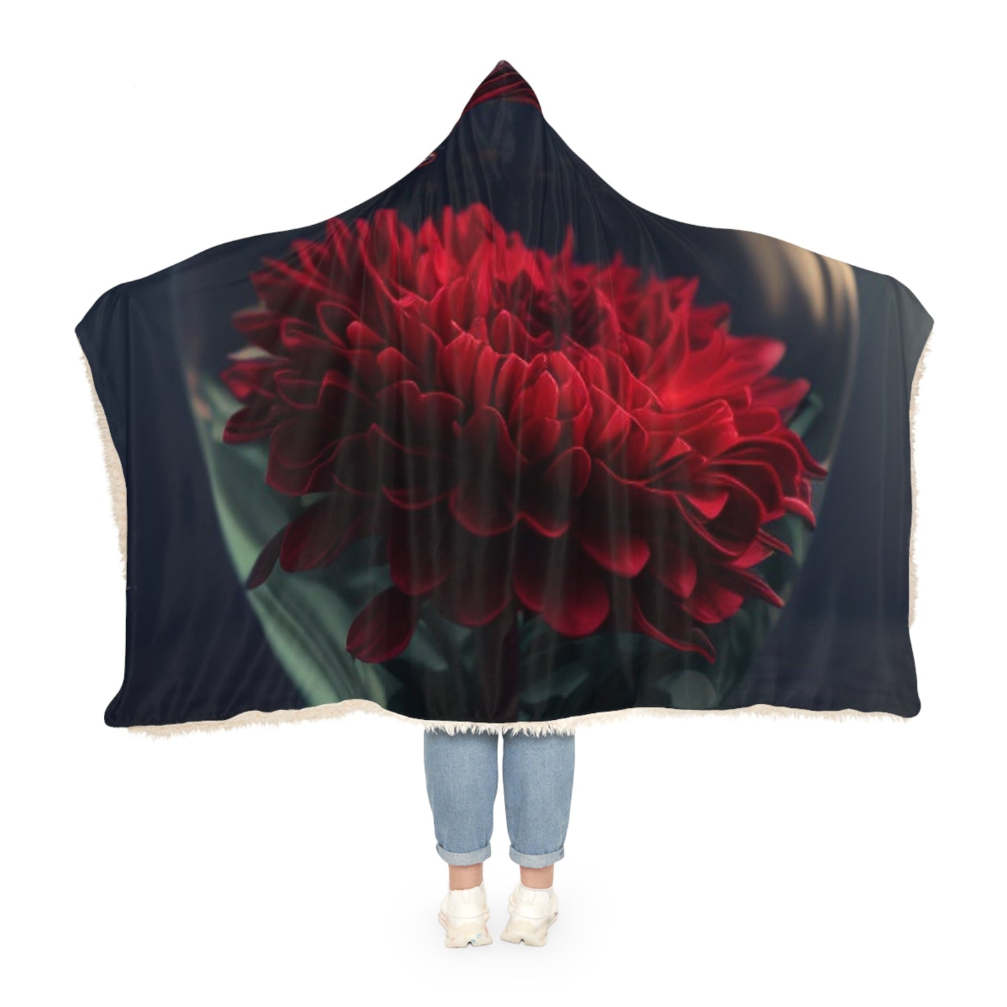 Snuggle Hooded Blanket Chrysanthemum 1