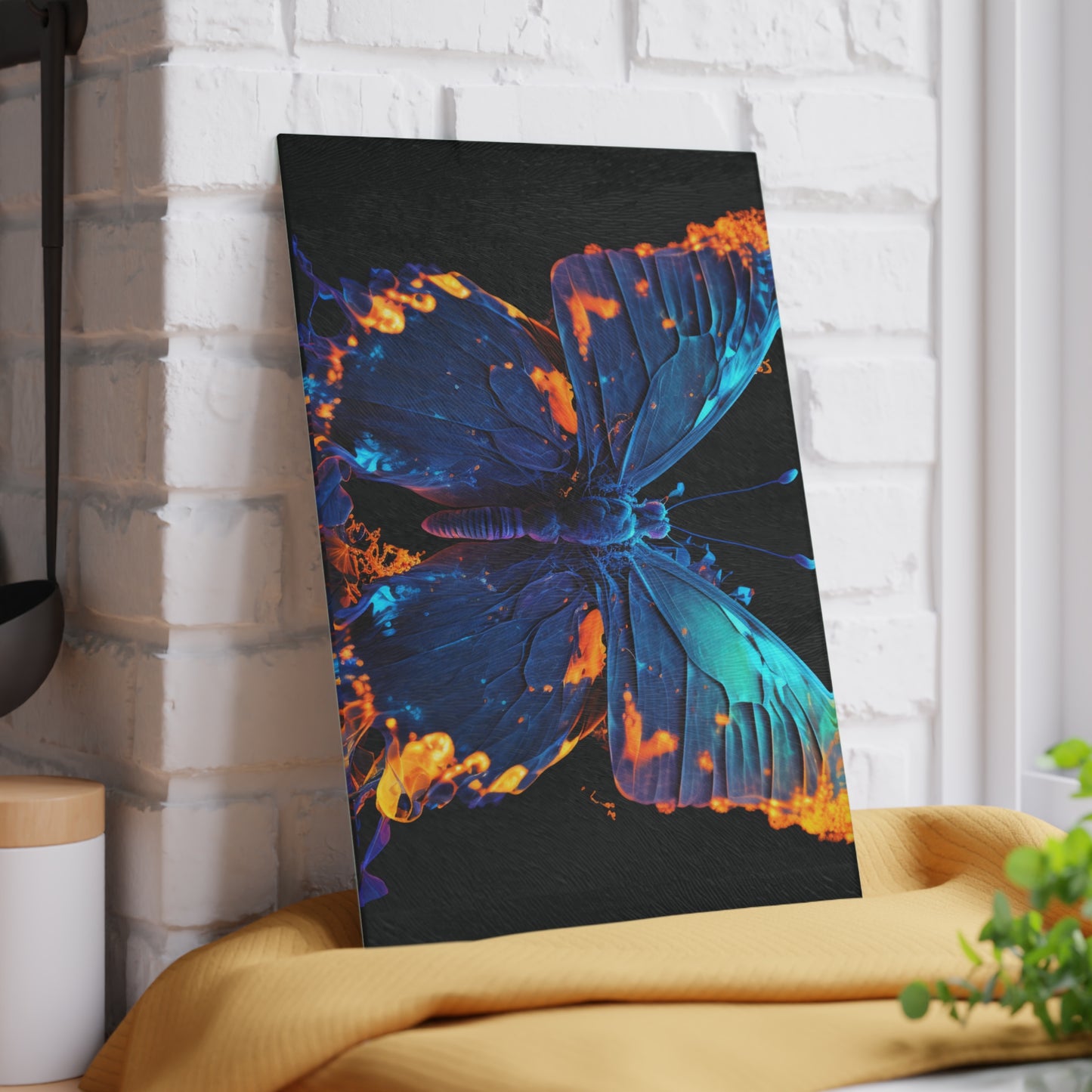 Glass Cutting Board Thermal Butterfly 3