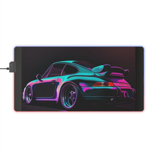 LED Gaming Mouse Pad Porsche Purple 1