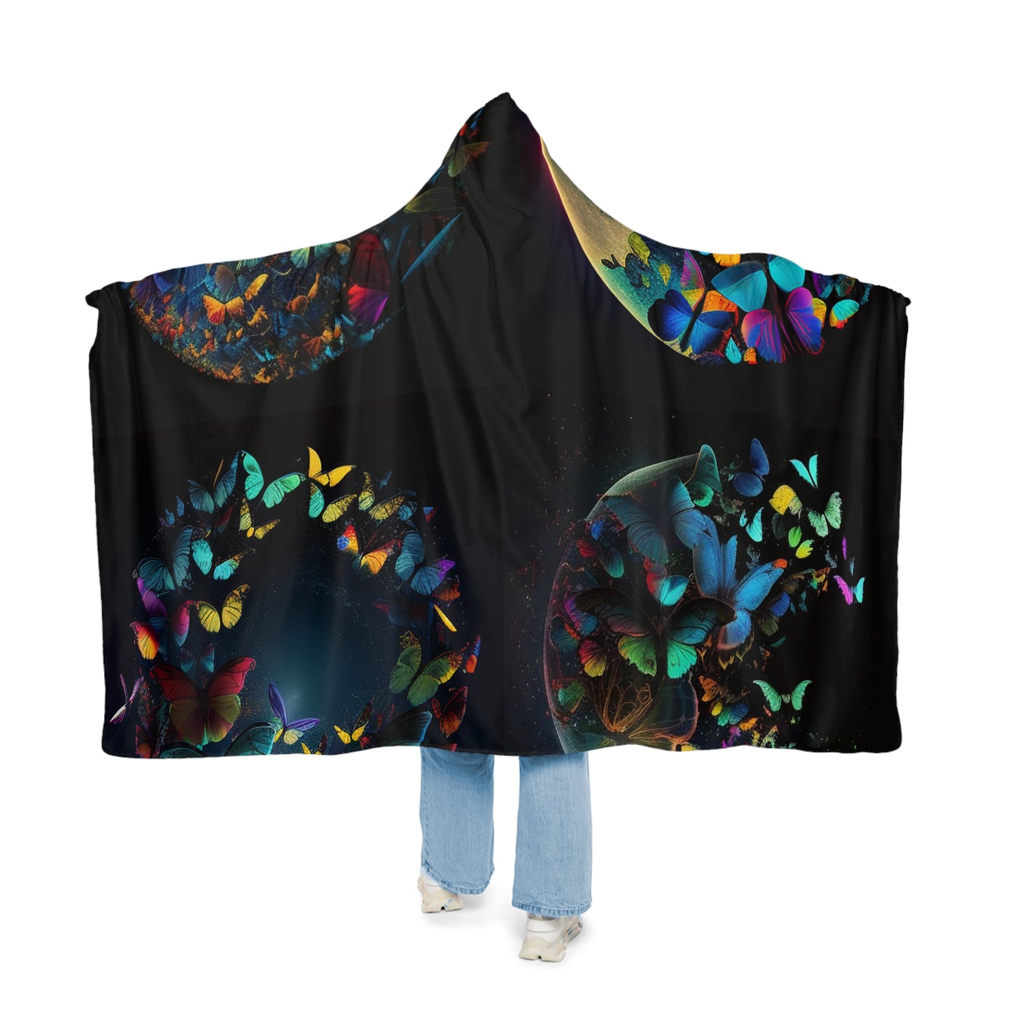 Snuggle Hooded Blanket Moon Butterfly 5