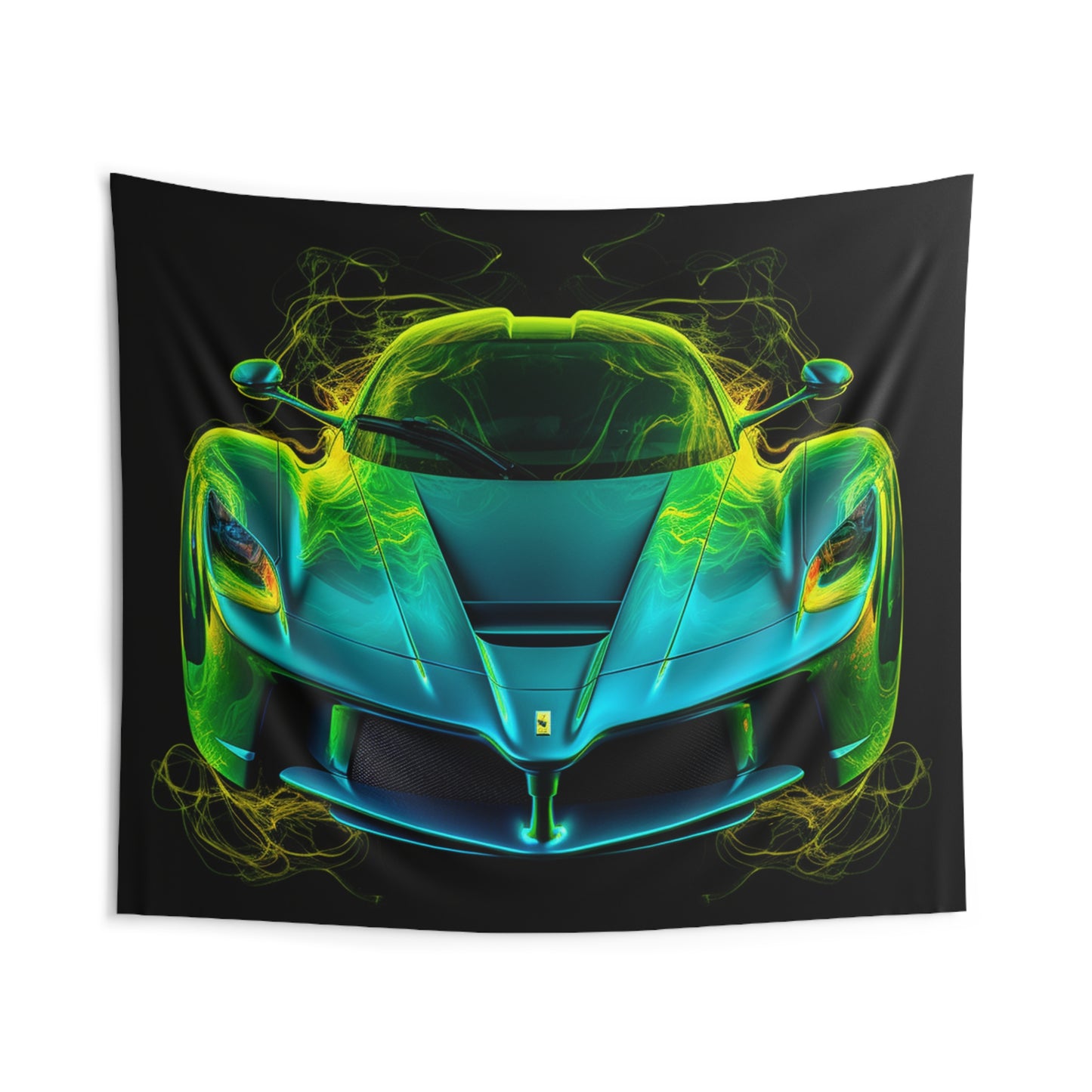 Indoor Wall Tapestries Ferrari Neon 2