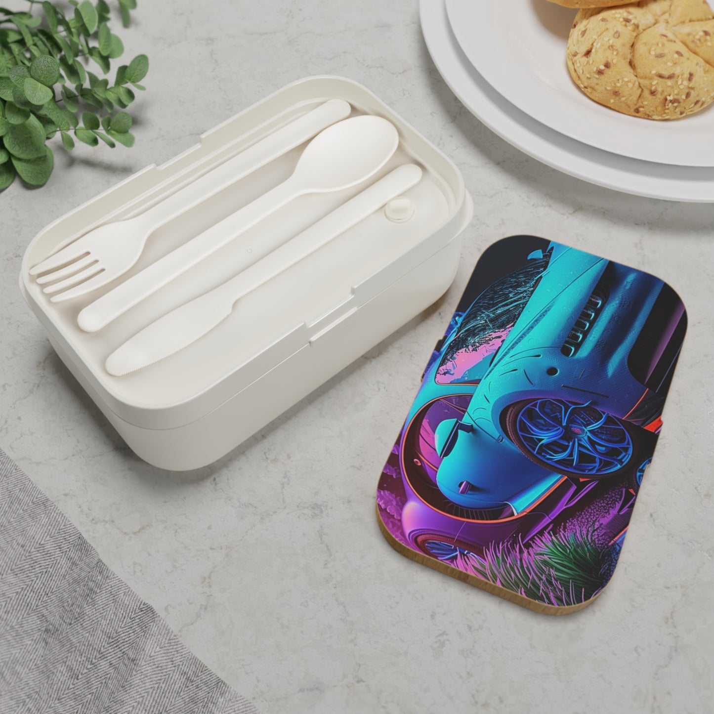 Bento Lunch Box Bugatti Neon Chiron 2